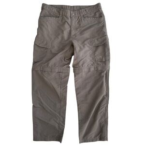 Mens Light Brown The North Face Paramount Peak II Convertible Pants 38x32